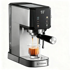 Semi-Automatic Espresso Coffee Machine 20Bar 1350W with Touchscreen Control Cup Warmer 1L Removable Water Tank