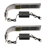 Aquarium Light Clip on Tank Fish ,Plants Grow Lamp with Temperature Display for 40-80cm Tank White and Blue LEDs