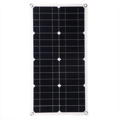 Semi-Flexible Solar Power Panel System kit Solar Panle Type-C USB Dual DC Port Solar Charge Controller