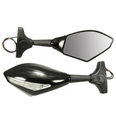 Motorcycle Rear View Mirror with LED Turn Signal