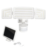 20W Motion Sensor Three-Head Solar Light 3 Working Modes 2000LM 21m Sensing Range Waterproof IP65