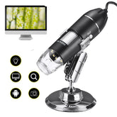 500X/1000X/1600X 2MP Handheld Digital Microscope Magnifier Camera With 8LEDs And Stand Microscope