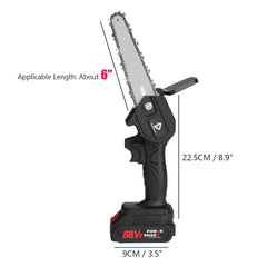 88VF 6 Inch Cordless Electric Chain Saw Chainsaw Woodworking Tool for Makita Battery