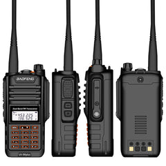 8W IP68 Waterproof Walkie Talkie 128 Channels 400-520MHz Dual Brand Two Way Handheld Radio VHF UHF IP68 Waterproof Interphone