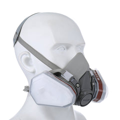 Double Layer Breathing Layer Gas Mask Painting Spraying Respirator Gas Mask Safety Work Filter Dust Mask