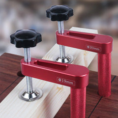 Aluminum Dog Hole Clamps for Woodworking - Precision, Durable, Easy Setup, Versatile for DIY Projects, 3/4" & 0.79" Sizes