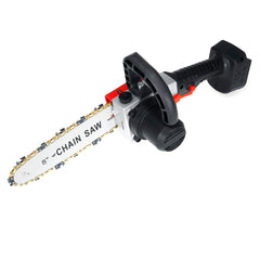 8 Inch 21V Portable Brushless Cordless Electric Chain Saw Handheld Pruning Shears Chainsaw