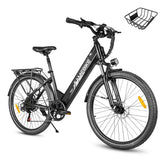 Electric Bike 36V 15AH 500W Motor Recommended Top Speed 25KM/H 26inch Tire 30-55KM Max Mileage 150KG Max Load