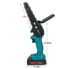 6 Inch 1200W Electric Chain Saw Pruning ChainSaw Cordless Woodworking Cutter Tool 220V AU Plug