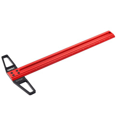 12 to 30 Inch Aluminum Alloy Precision Woodworking Scriber Positioning Marking T Ruler 1/16 Inch Per Hole