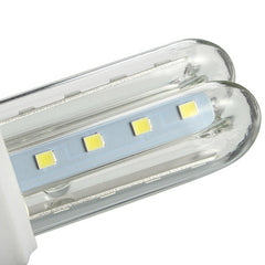 E27 3W 5W 7W SMD 2835 U Shape LED Pure White Warm White Corn Light Bulb AC85-265V