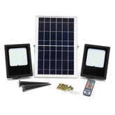2 Pcs 15W Waterproof 120 LED Flood Light Remote Control Light Sensor Solar Light