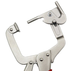 12" Woodworking Oblique Hole Clamp - Adjustable 75mm-125mm, Chrome Vanadium Steel, Non-Slip Grip, Multi-Purpose 90° Clamp