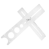 Portable Stainless Steel Ceramic Tile Hole Locator Punching Adjustable Tool