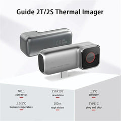 GreenZech Elite Focus 256 | Autofocus Smartphone Thermal Camera | 256x192 HD Infrared Imager for Android USB-C