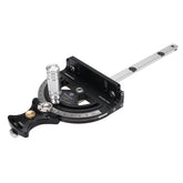 Precision Miter Gauge for Woodworking - Adjustable 0-70° Angles, CNC Precision, Black Aluminum Alloy, 1.5kg