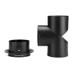 75mm Air Vent Ducting T Piece Elbow Pipe Outlet Exhaust Connector For Air Diesel Parking Heater
