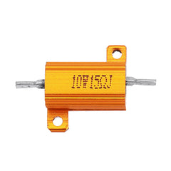 RX24 10W 15R 15RJ Metal Aluminum Case High Power Resistor Golden Metal Shell Case Heatsink Resistance Resistor