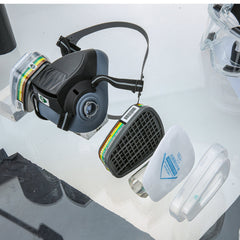 Respirator Half Face Cover Dust Mask with Filters for Industry/Spray/Paint/Agriculture