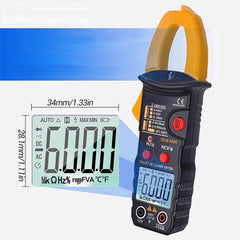 Digital Clamp Multimeter 6000 Counts Professional True RMS AC/DC Voltage Current Tester