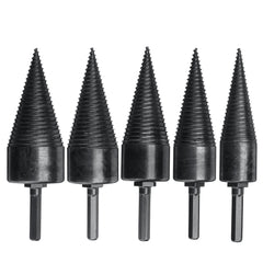 Firewood Splitter Drill Bit Round Hexagonal Shank Wood Splitting Cone Reamer