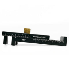Woodworking Saw Gap Adjuster - 5-40mm Measurement Range, Durable 6061 Aluminum & Brass, Compact 80x30x28mm, Anodized Finish