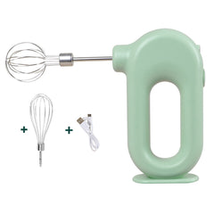 20W Wireless Electric Whisk Blender Portable Four-speed USB Charging Handheld Mixer