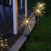 90/120/150 LEDs LED Solar Firework Light Lawn Ground Work Lights Outdoor Courtyard Street Decoration Garden Lights