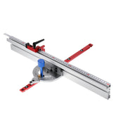 Aluminum Alloy Miter Gauge for Table Saws - Options: Gauge Only, 600mm Fence & Stop, 800mm Fence & Stop