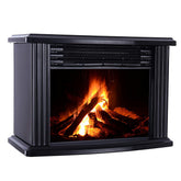 1000W Portable Electric Fireplace Heater - Desktop Flame Stove Air Warmer for Living Room/Bedroom