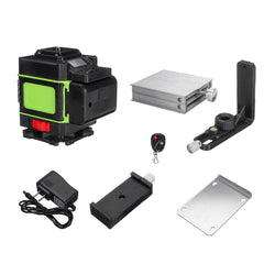 LED Display LD Green Light Laser Level 3D 360 12 Line Cross Self Leveling Measure Tool