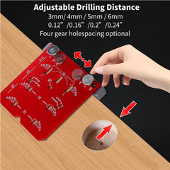 Universal Cabinet Hinge Jig for 45mm/48mm Hinges - Precise Drilling, Multiple Hole Spacing, Durable Metal, Easy Installation