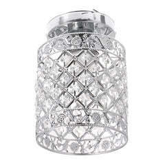 110V Ceiling Light Fixture Flush Mount Modern Pendant Lighting Crystal Chandelier Without Bulb
