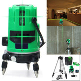 Green 2 Line 2 Points Laser Level 360 Rotary Laser Line Self Leveling with Tripod