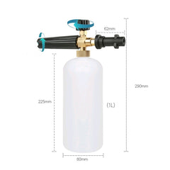 1L High Pressure Foam Pot 1/4 Quick Insert Fast Interface Adjustable Nozzle Head Pure Copper PA Foam Pot