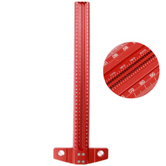 Aluminum Alloy Precision Marking Ruler Woodworking Multifunctional Scale Ruler Hole Ruler