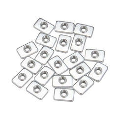 20pcs M3 Steel Zinc Plated Tee Nuts for 2020 V-slot Aluminum Profiles Extrusions