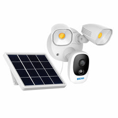 Solar Powered Floodlight 1080P Wireless Battery 1000LM Floodlight Cloud Storage Camera