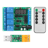 N722A04+TB411+UD68B01 N76E003 MCU Development Board MS51FB9AE Digital Tube LED Infrared Optocoupler RS485 Relay Module