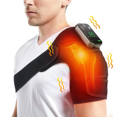 Electric Heating Shoulder Massager Pad with Vibration & Hot Compress for Knee, Elbow, & Shoulder Relief