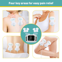 Dual Output EMS Machine - 8 Pads Muscle Stimulator for Neck, Back & Full Body Massage, 15 Intensity Levels, Easy to Use
