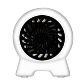 500W Portable Mini Electric Space Heater Wall-Outlet Fan Warmer