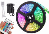 12V 15M RGB LED Light Strip: 5050 Tape Lights with 16 Million Colors, Remote Control for TV, Bedroom & Party Decor