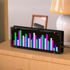 LED Music Spectrum Clock DIY Kit 512pcs LED SMD Welding Kit Electronic DIY Level Display Light Kit