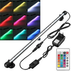 4.5W 60CM Submersible Remote Control/Button 60CM 30 LED RGB Night Lamp for Aquarium Tank Fish Pond