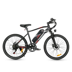 Electric Bicycle 36V 13Ah 350W Motor ecommended Top Speed 25KM/H 24 Inch Tires 90km Max Range 150kg Max Load 7 Speed Shiman0 Gear System