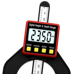 Digital Depth Gauge for Routers - 60mm Aperture, 0-80mm Range, Self-Standing, Easy Read Display