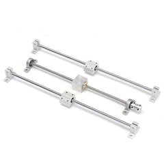 13pcs 400mm CNC Parts Optical Axis Guide Bearing Housings Aluminum Rail Shaft Support Screws Set