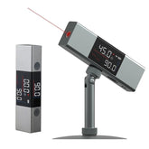 2 In 1 Dual Laser Protractor Digital Level Ruler Rechargeable 360 Arbitrary Angle Cast Line Measurement