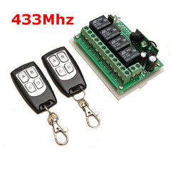 3Pcs Geekcreit 12V 4CH Channel 433Mhz Wireless Remote Control Switch With 2 Transimitter